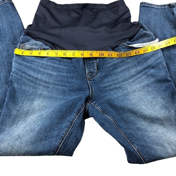 Old Navy Womens 10 Medium Wash Rockstar Super Skinny Full Panel Maternity Jeans - Picture 7 of 10